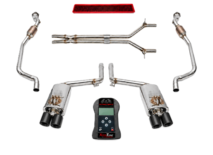Fabspeed Exhaust Performance Package, Satin Black WITH ECU Upgrade. Porsche 970 Panamera Turbo / Turbo S (2010-2016) - 97004420015 - FS.POR.970T.SC, FS.POR.970T.XP, FB582/20, FS.POR.970T.ET, FS.POR.970T.MAXB